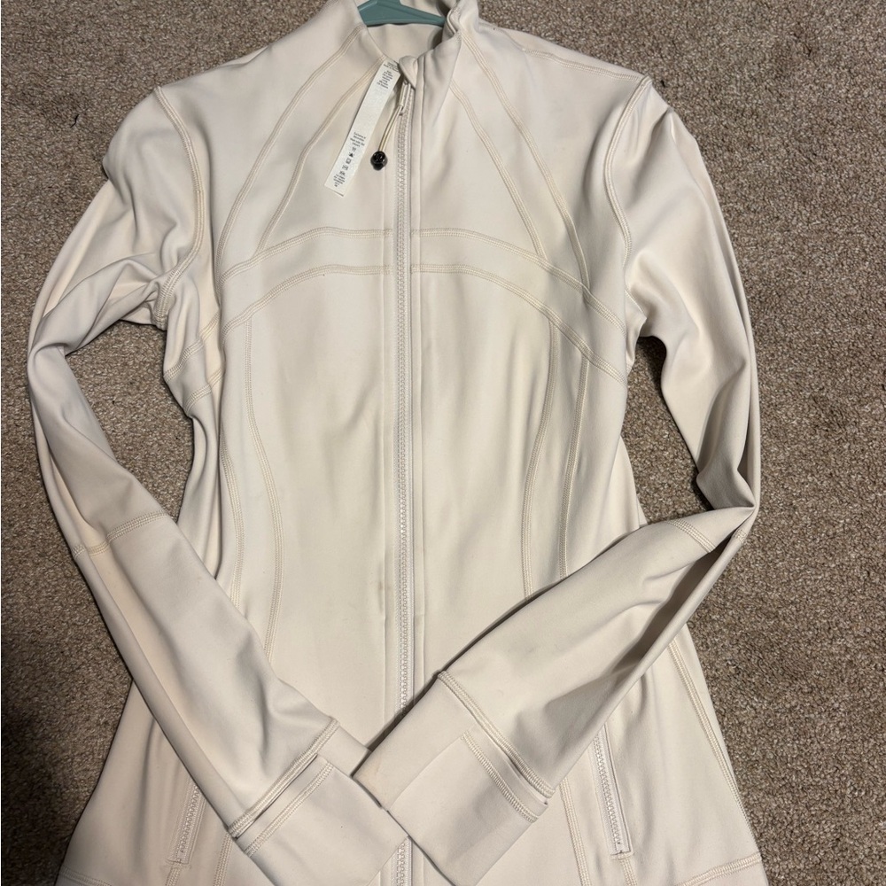 Lululemon Define Jacket White Opal Nulu 8